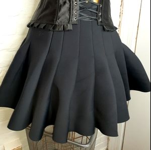 Neoprene mini skirt